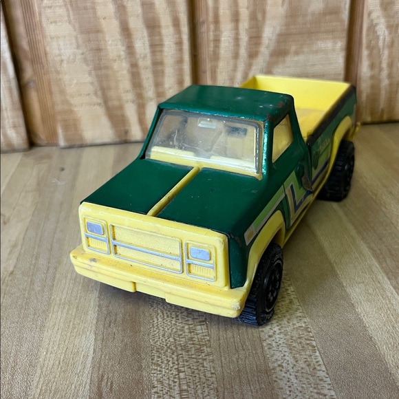 Vintage Tonka Green Yellow Pickup Truck Metal Toy Truck Original Sticker - Picture 3 of 6